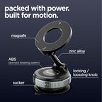 Vacuum Magnetic Mobile Holder for 360° Adjustable, Pocket Size Foldable