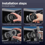 Vacuum Magnetic Mobile Holder for 360° Adjustable, Pocket Size Foldable