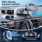 Vacuum Magnetic Mobile Holder for 360° Adjustable, Pocket Size Foldable