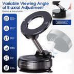 Vacuum Magnetic Mobile Holder for 360° Adjustable, Pocket Size Foldable