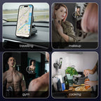 Vacuum Magnetic Mobile Holder for 360° Adjustable, Pocket Size Foldable
